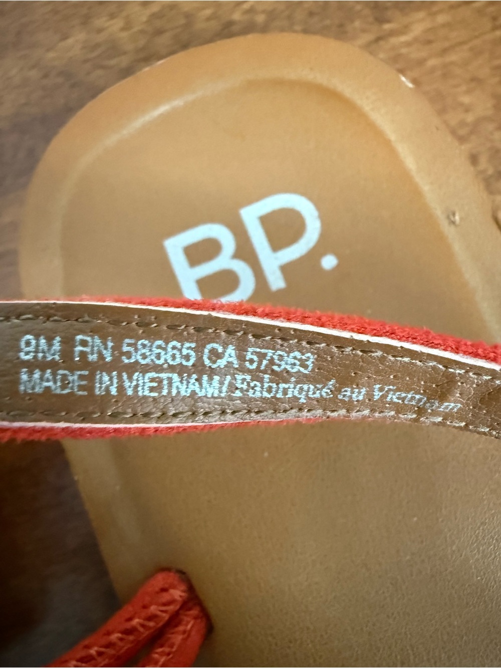 bp orange Rope-Strap Flat Sandals - Picture 3 of 3
